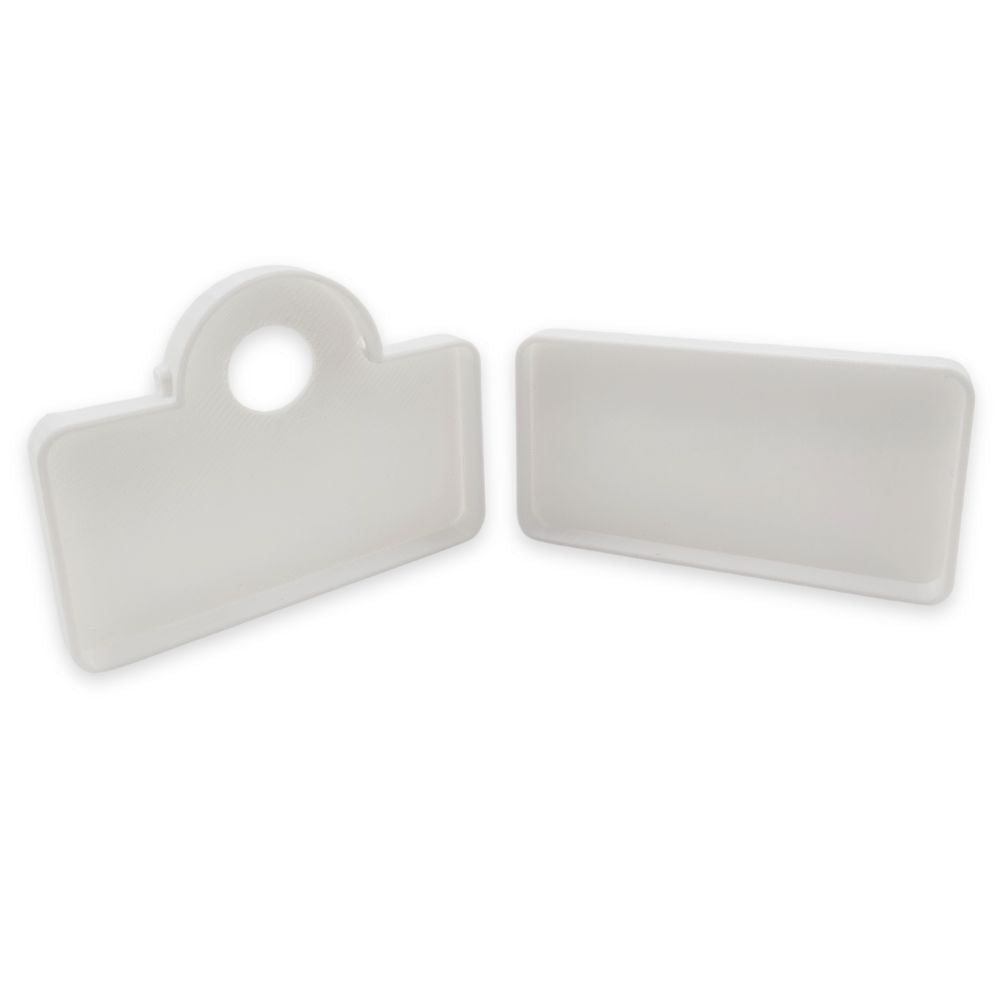 Hydroponic Rain Gutter / Downpipe End Cap Kit for a quick and easy NFT channel hydroponic system.