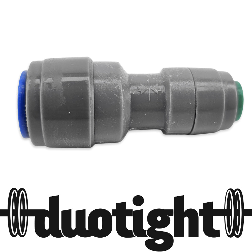 This particular fitting is help for bringing your 9.5mm water feed line down to 6.35mm for use with all of our sprinkler fittings.