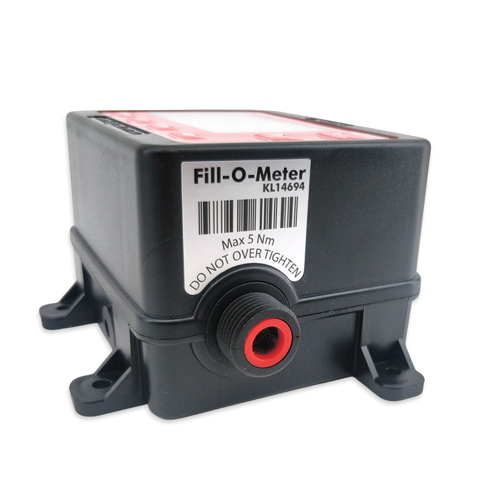 Inletside with filter for the Fill-O-Meter. Do not remove this or risk blockages that cannot be fixed.
