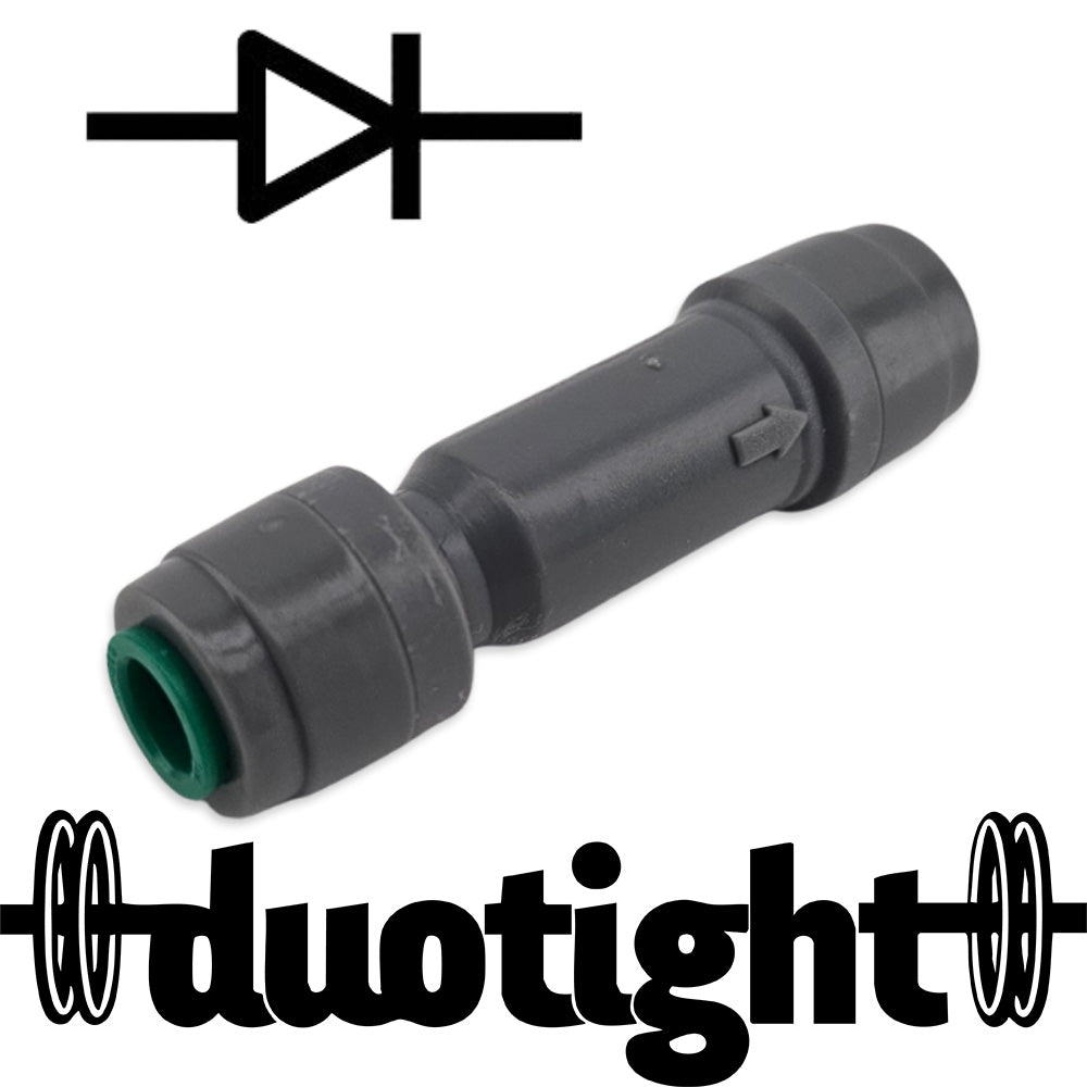 duotight - 6.3mm (1/4”) Female x 6.3mm (1/4”) Female One Way Check Valve (Gas/Water)