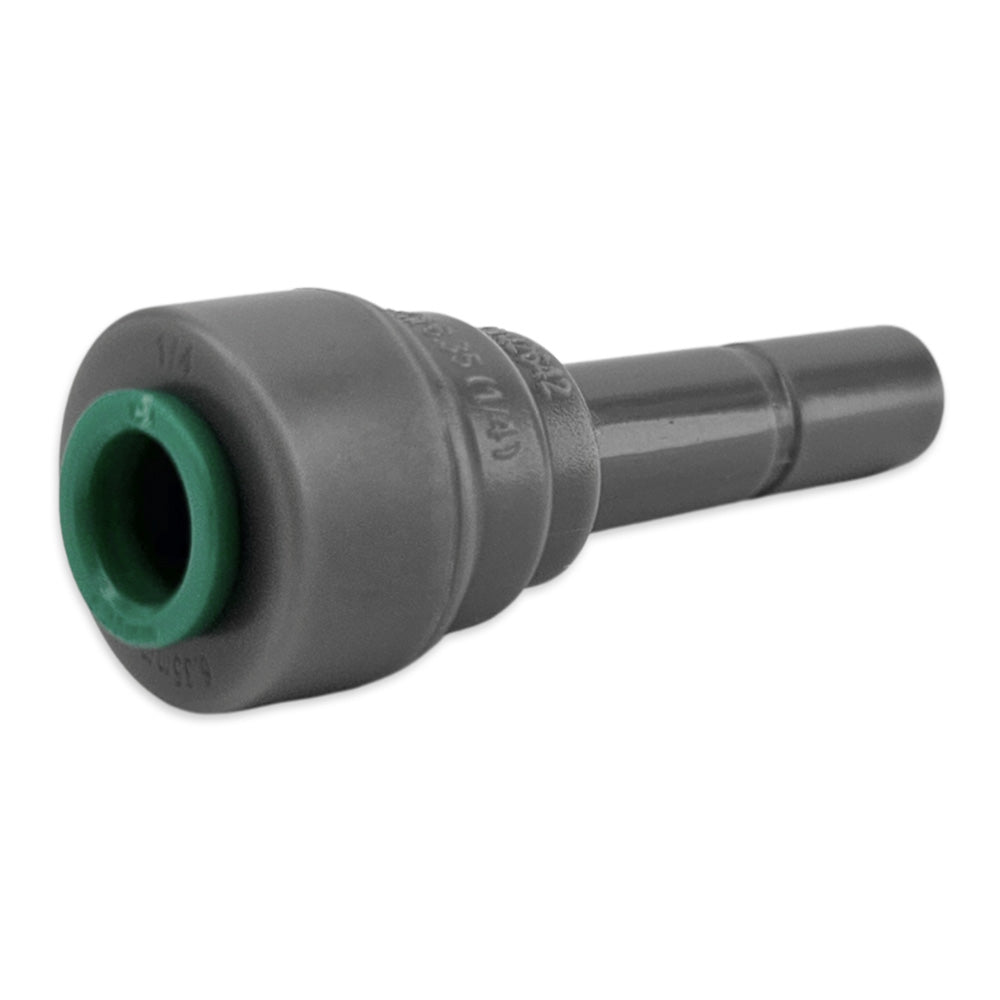 This reducer is suitable for our EVABarrier Beer & Gas hosing 6.35mm (1/4") OD Hosing that can be fitted to any female duotight push fit in 8mm (3/8").