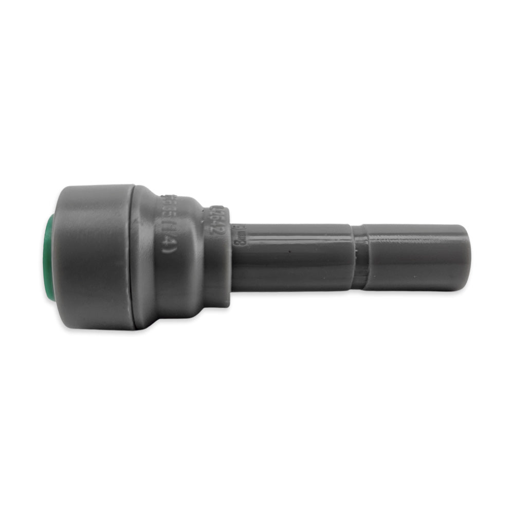 This reducer is suitable for our EVABarrier Beer & Gas hosing 6.35mm (1/4") OD Hosing that can be fitted to any female duotight push fit in 8mm (3/8").