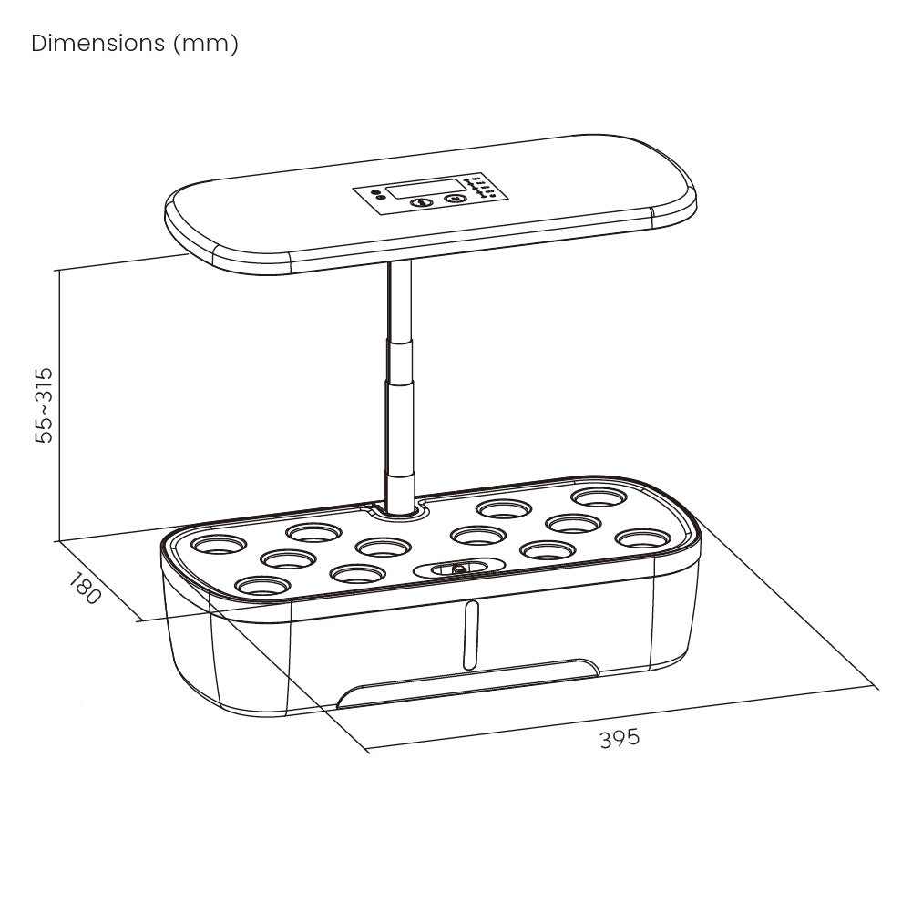 Indoor Growing System & Germination Kit 12 Pods with LED