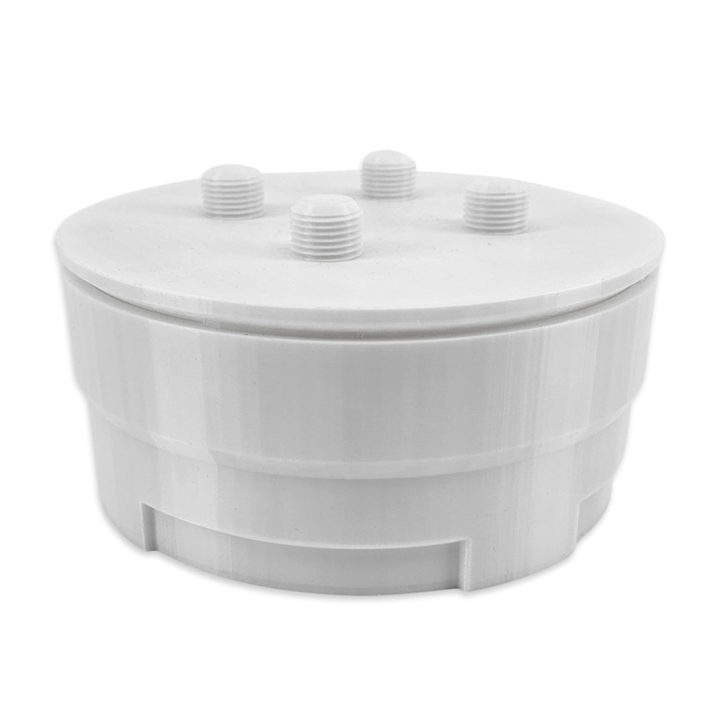 Modular Hydroponic Tower - Top Light Mount with 4 x 1/2 Inch Male BSP Threads and Light Mounts