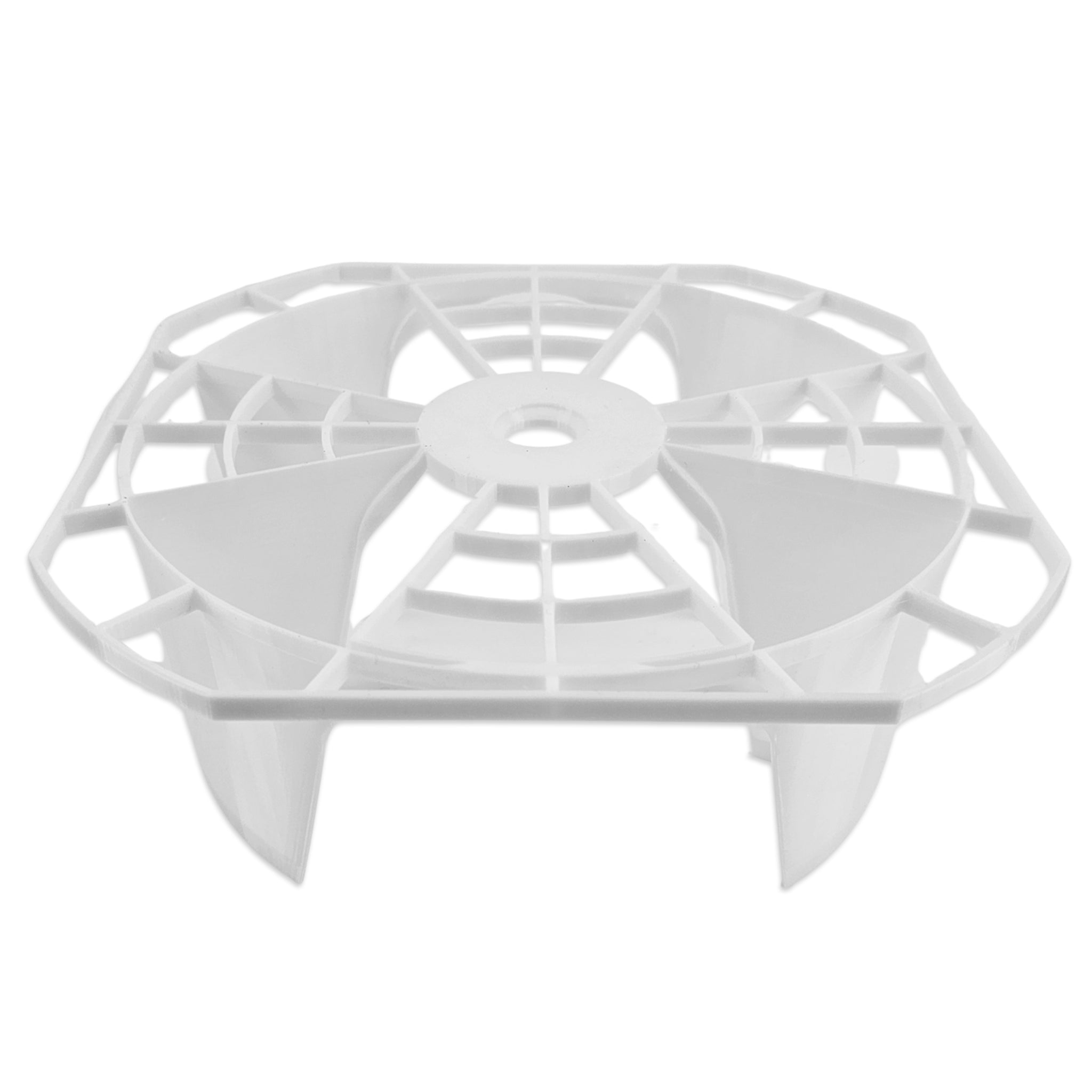 White hydroponic Hooch base for spiked wicking systems.