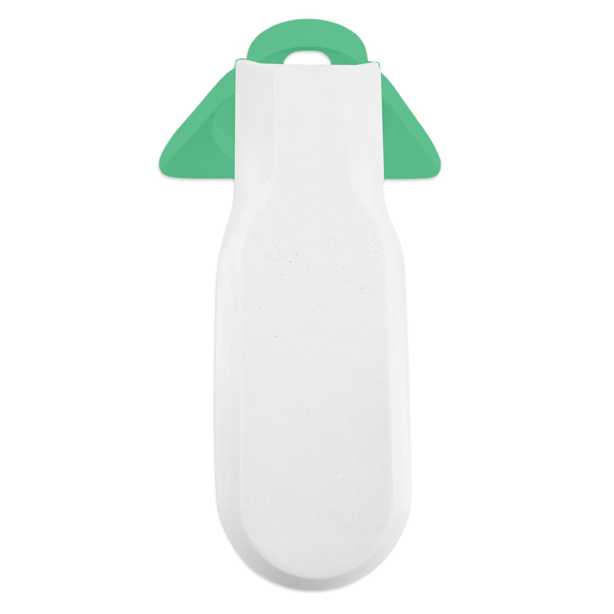 Vertical view of float cover with end cap.