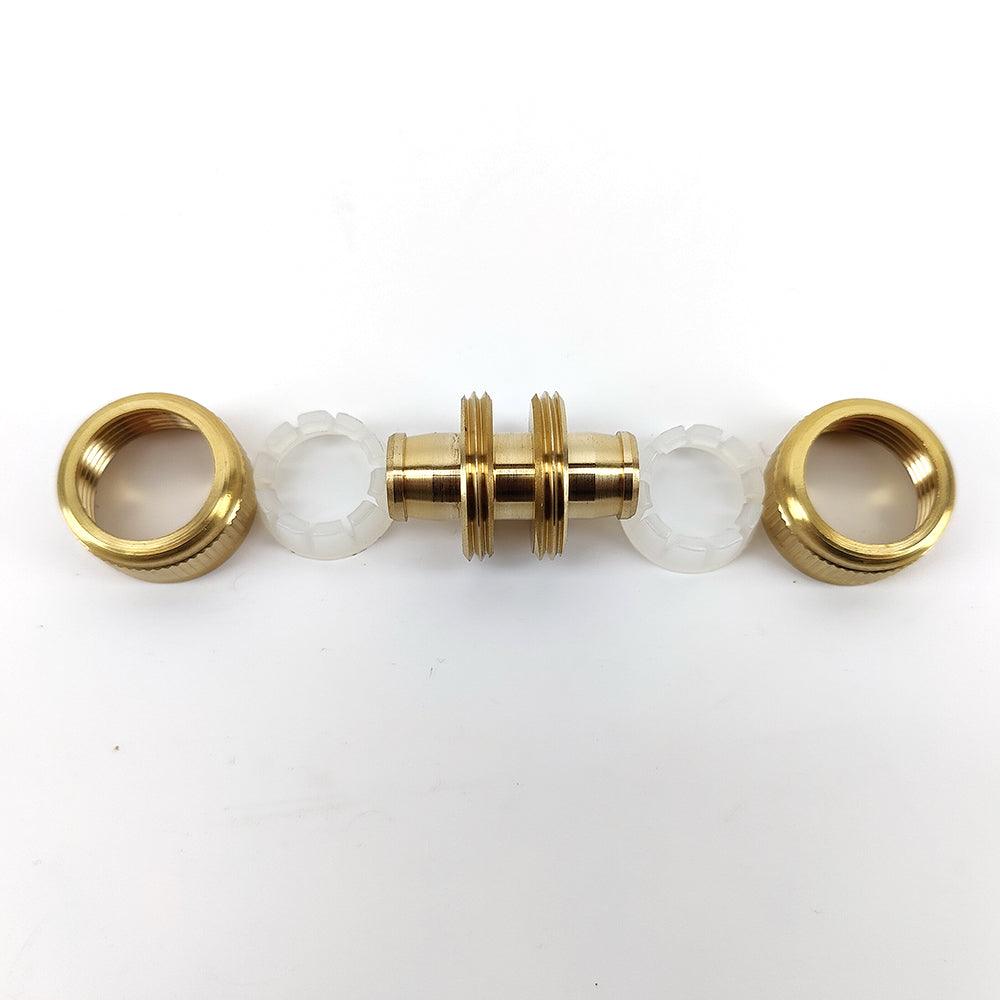 Brass Garden Hose Joiner 12mm x 12mm - KegLand