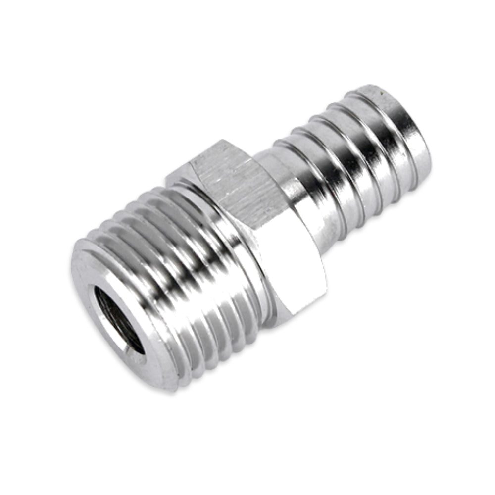 Stainless Hose Barb 13mm x 1/2 inch BSP Male