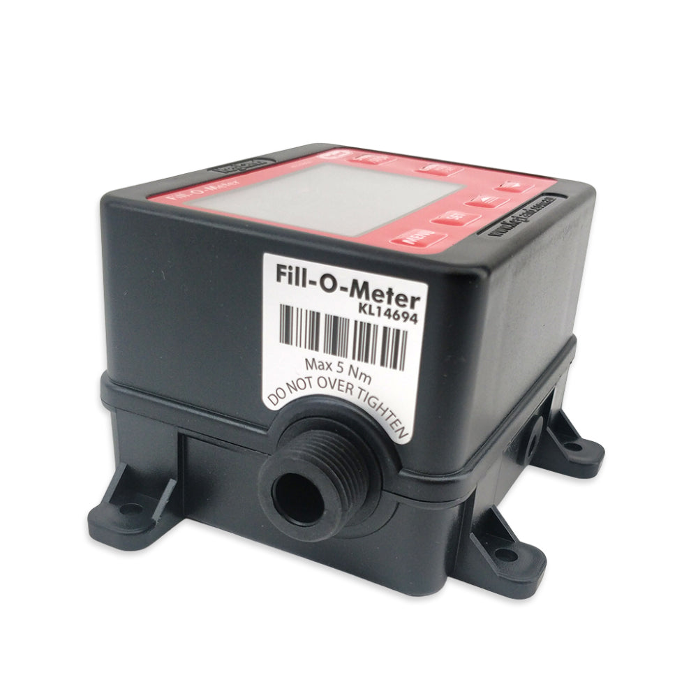 Outlet side of the Fill-O-Meter