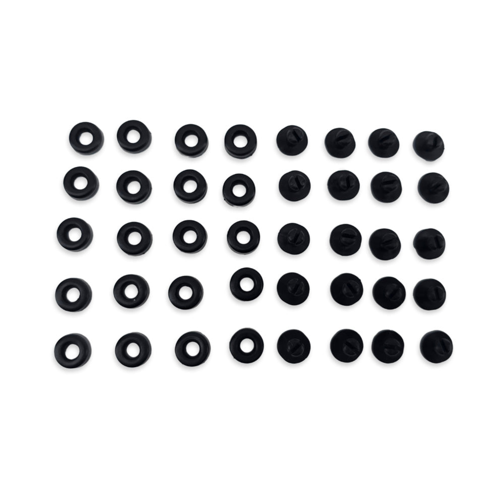 Replacement plastic rivet pieces for Multi-Flex hydroponic systems.