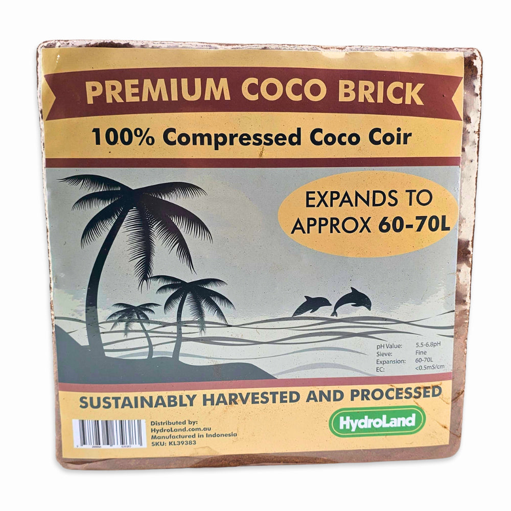 5kg Compressed Coco Coir Peat Block - Hydroponic Substrate Media.