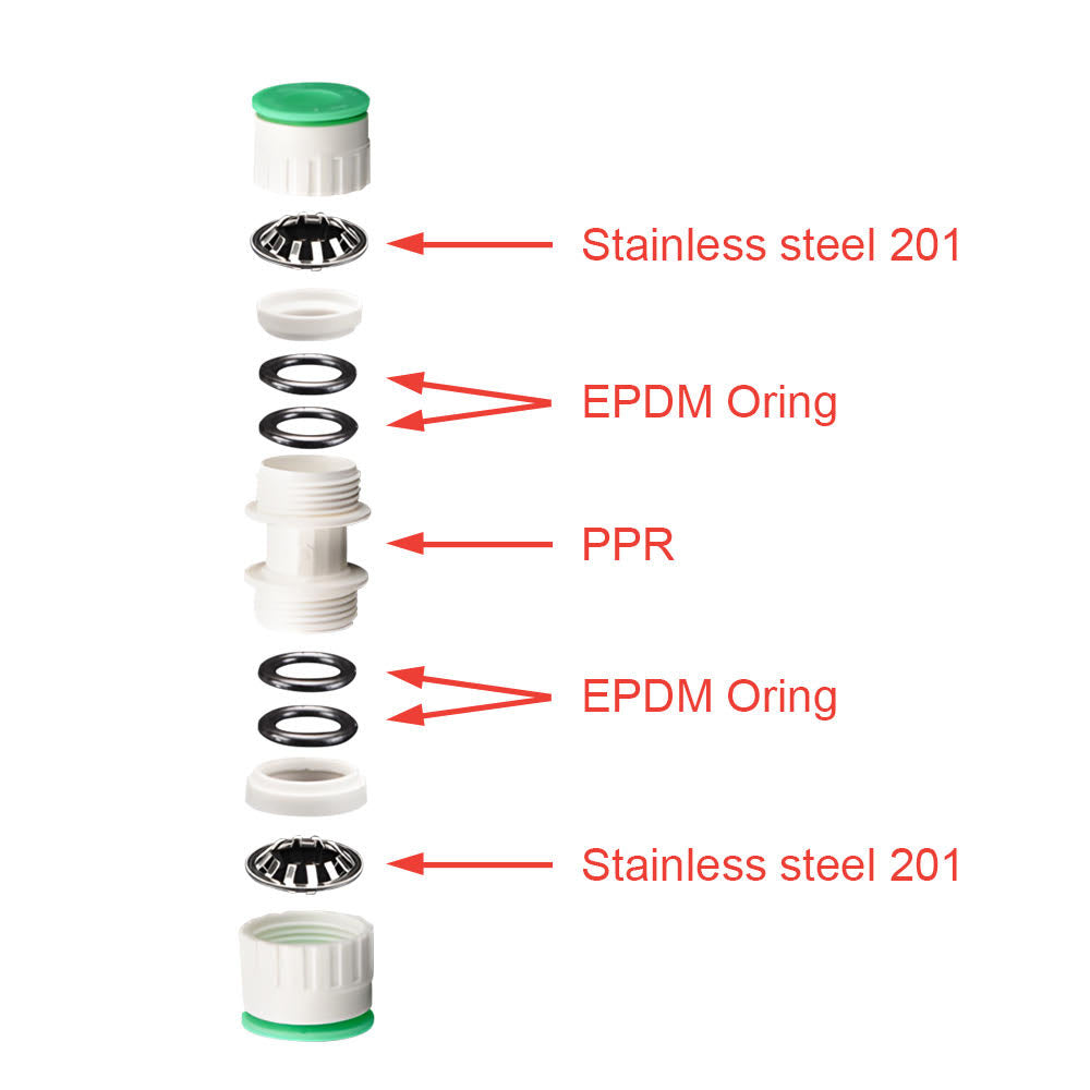 16mm Push In Straight x 1/2 Inch Male (PN1.6) Irrigation / Pneumatic PPR