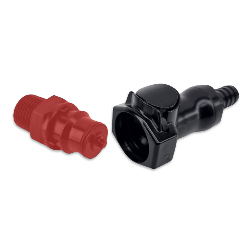 Premium quick disconnect alternative for high and low temperature beverage handling applications. Hot side transfers to subzero glycol mixtures with a dry break.
