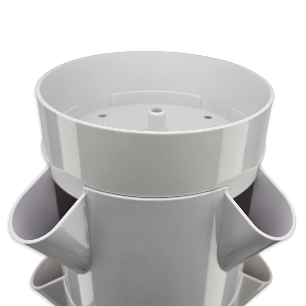 Grow Vegetables and Herbs in tight spaces with the HydroLand Vertical Hydroponic Planting Tower.