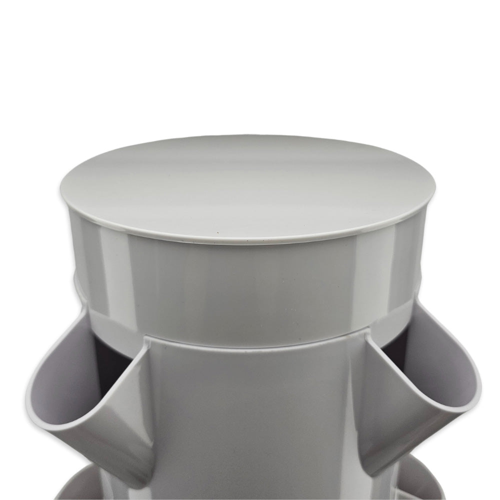 Grow Vegetables and Herbs in tight spaces with the HydroLand Vertical Hydroponic Planting Tower.