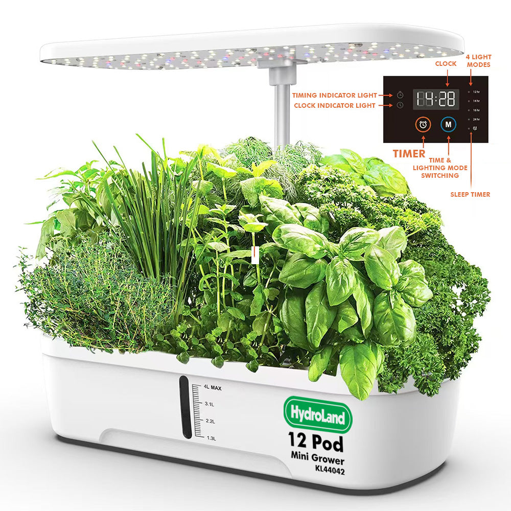 Indoor Growing System & Germination Kit 12 Pods with LED