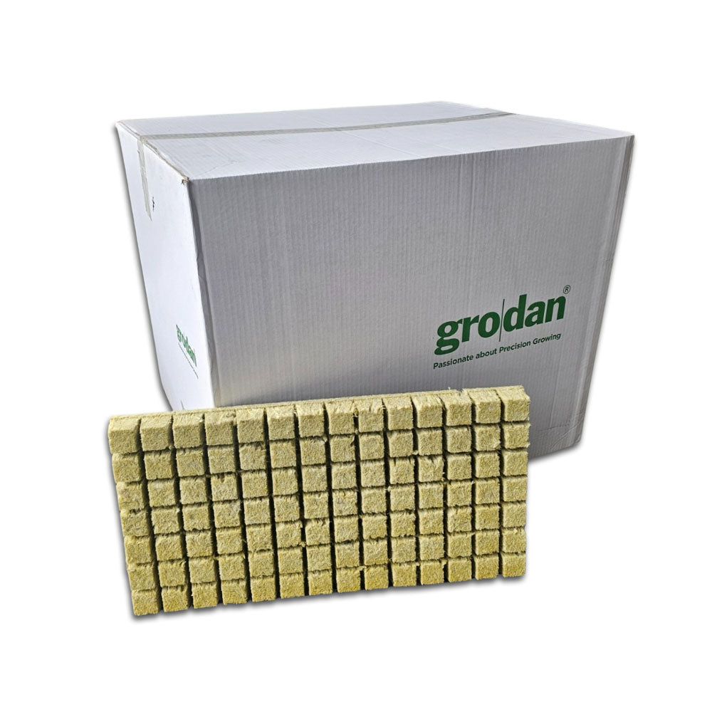 Bulk Carton (30 sheets) of 36mm Grodan rockwool plugs x 98 cubes.