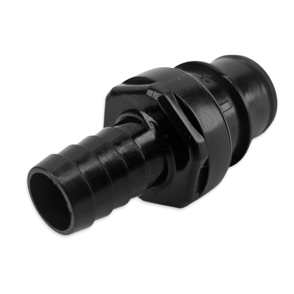 When not connected to another JoinTech Connector this will not allow any flow. Incredibly useful on Pump or Hydroponic systems.