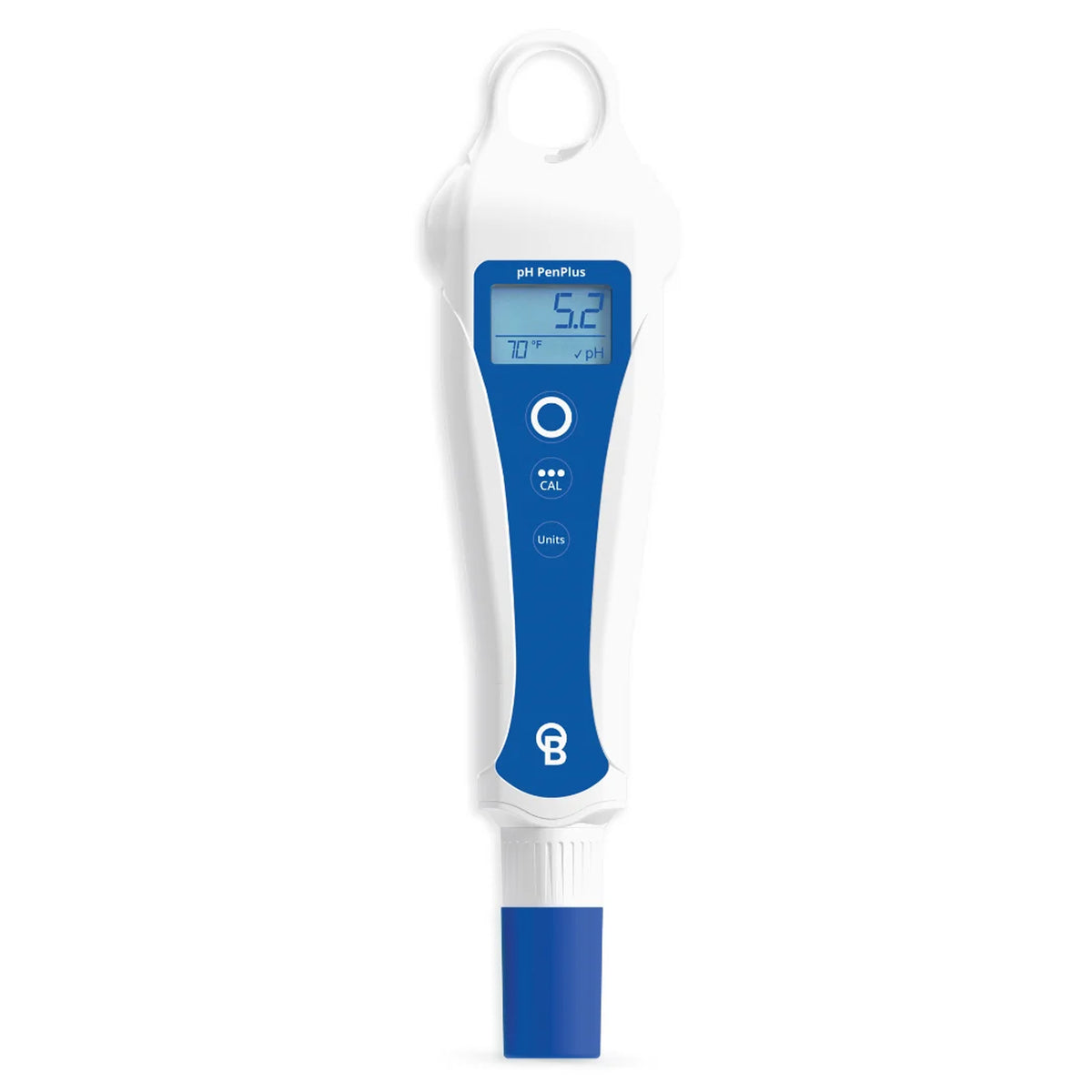 BlueLab pH Pen Plus on a white background.